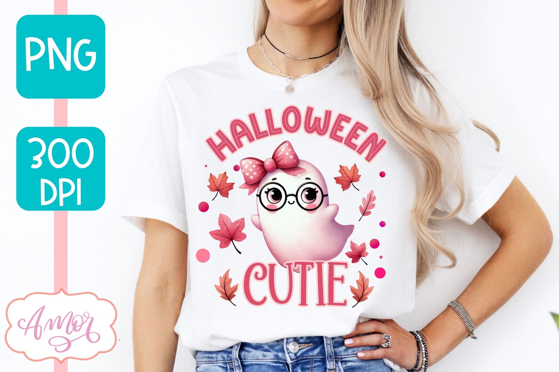 Halloween cutie PNG for sublimation | Pink Halloween PNG