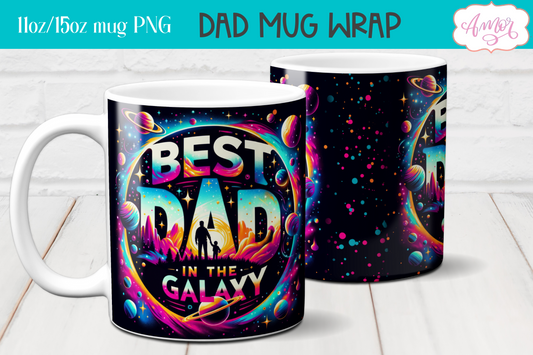Best Dad mug wrap sublimation PNG | Father's day mug PNG