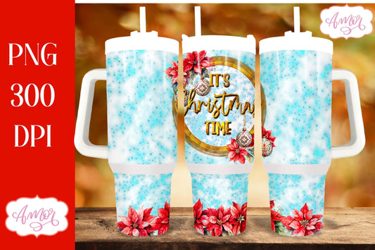 Christmas 40 oz tumbler PNG for sublimation