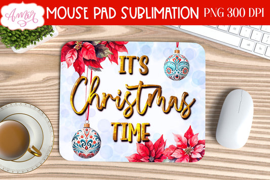 Christmas mouse pad PNG for sublimation