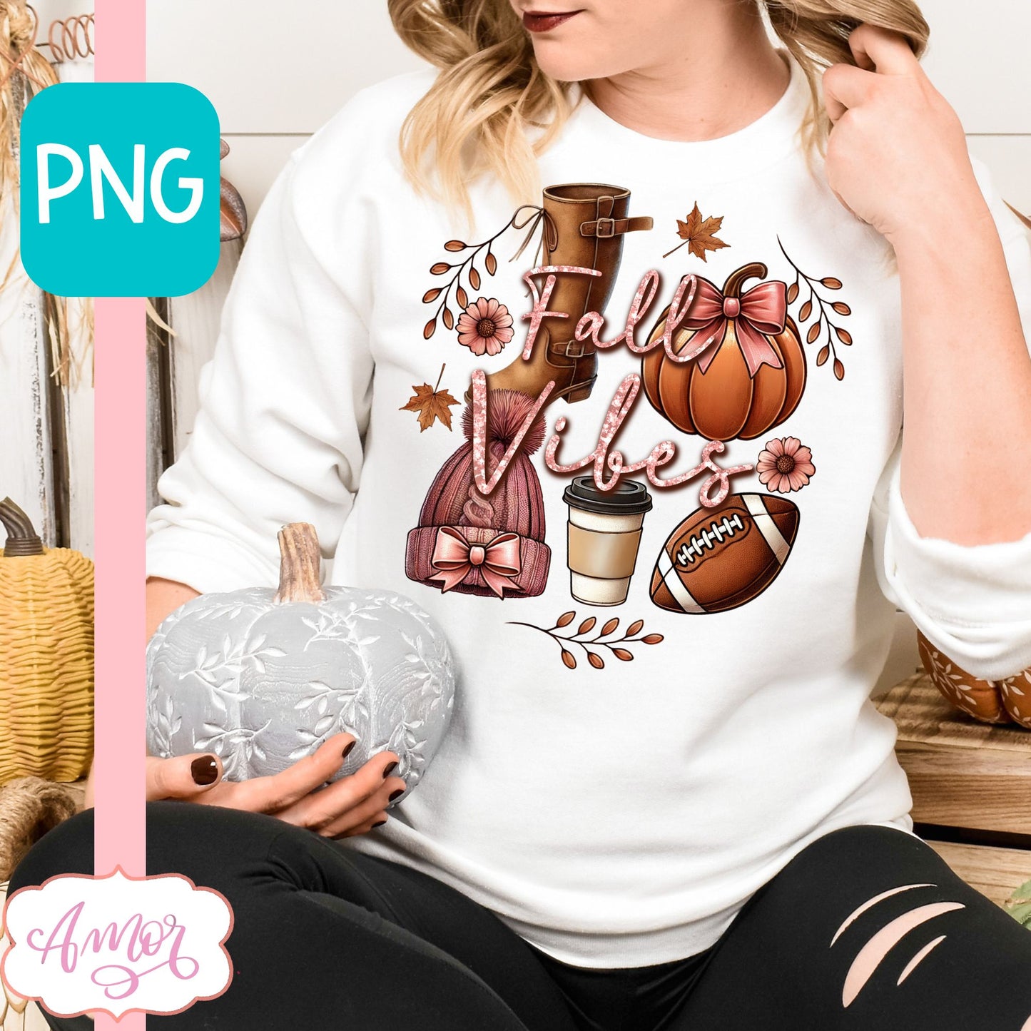 Fall vibes sublimation PNG