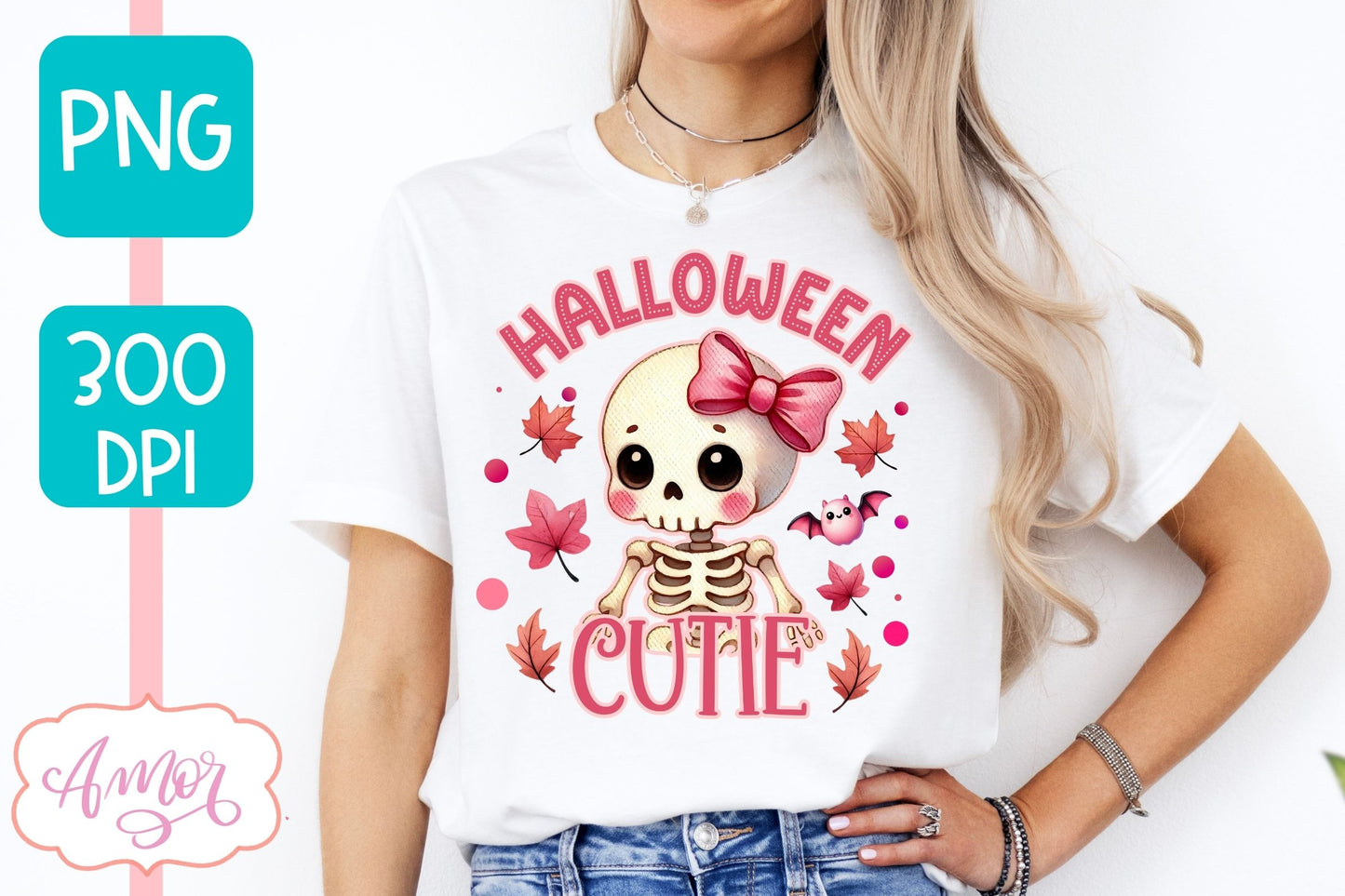 Halloween cutie PNG for sublimation | Pink Halloween PNG