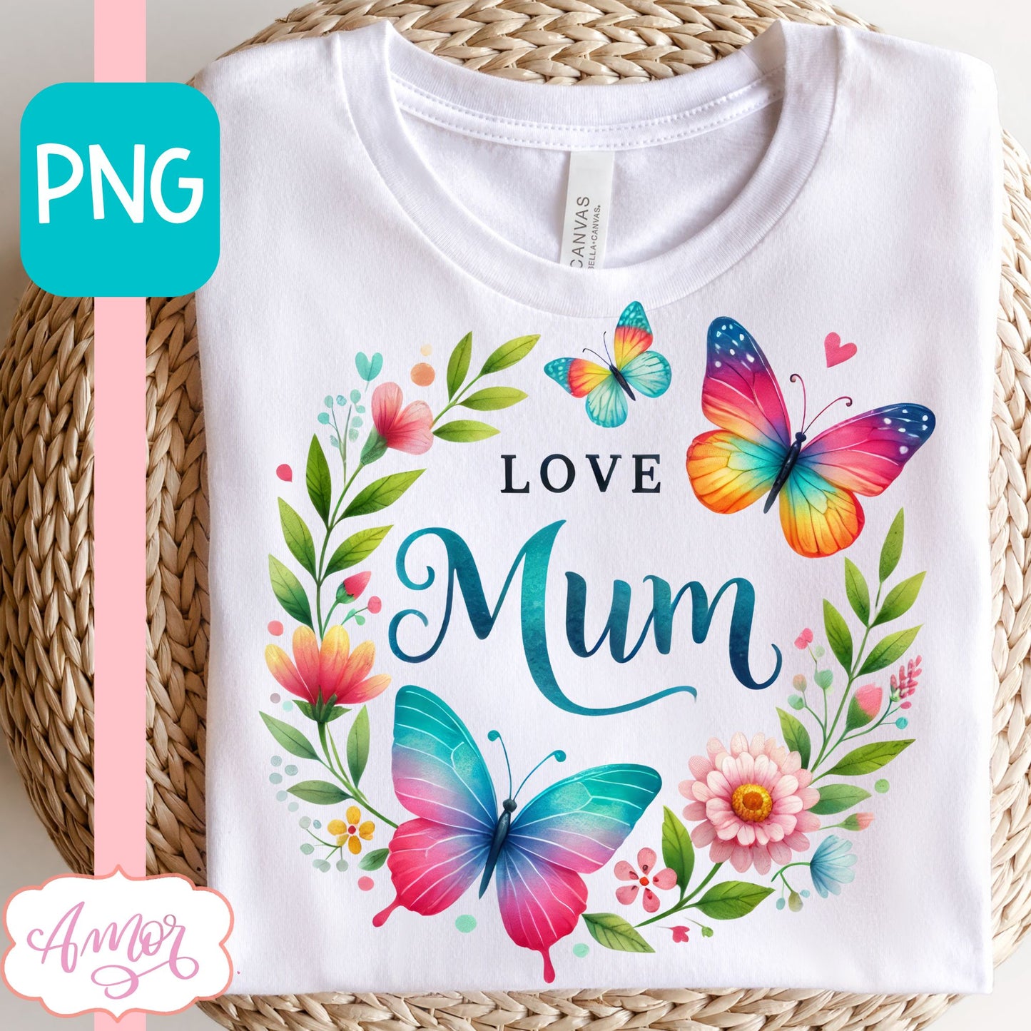 Love mum PNG for sublimation | Love Mum t-shirt