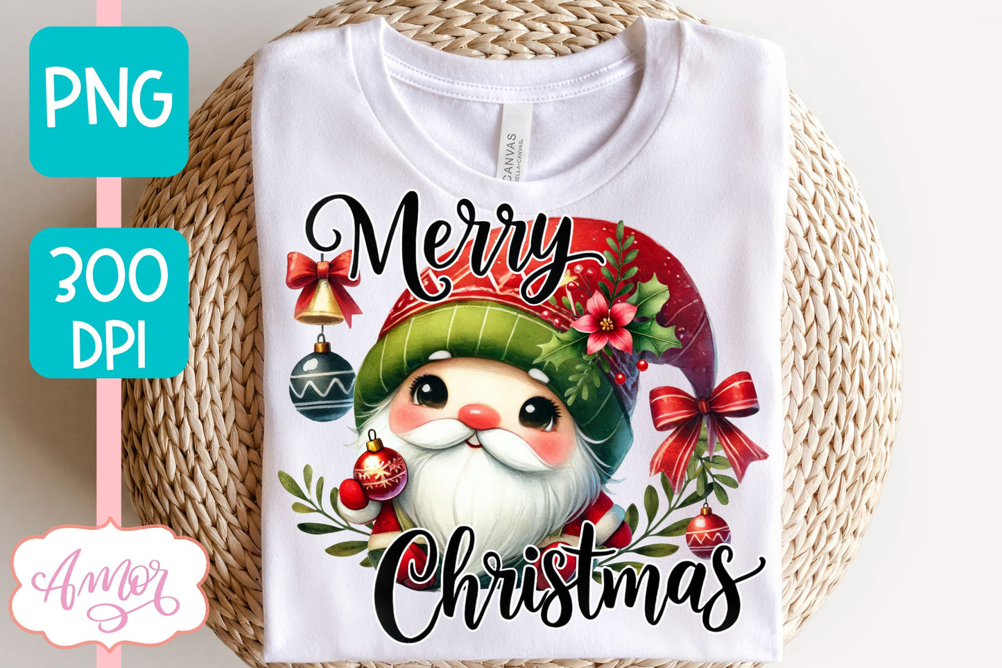 Merry Christmas PNG sublimation | Christmas gnome shirt PNG