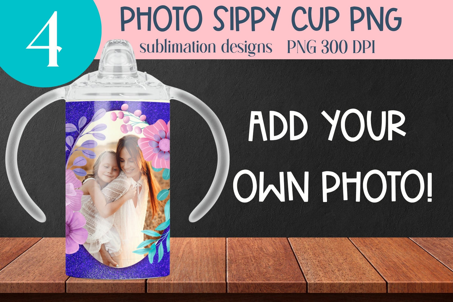 Photo sippy cup sublimation, 12oz kids tumbler
