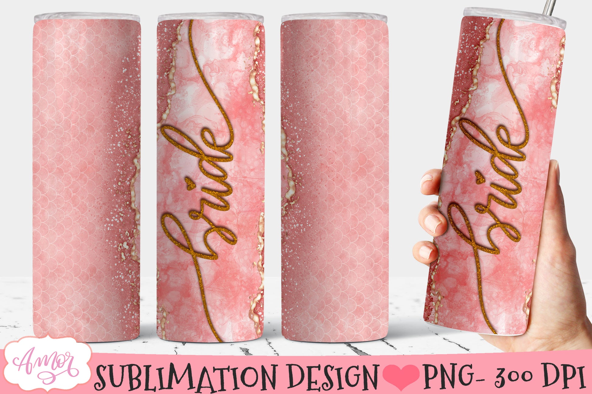 Wedding Tumbler Wraps for Sublimation BUNDLE