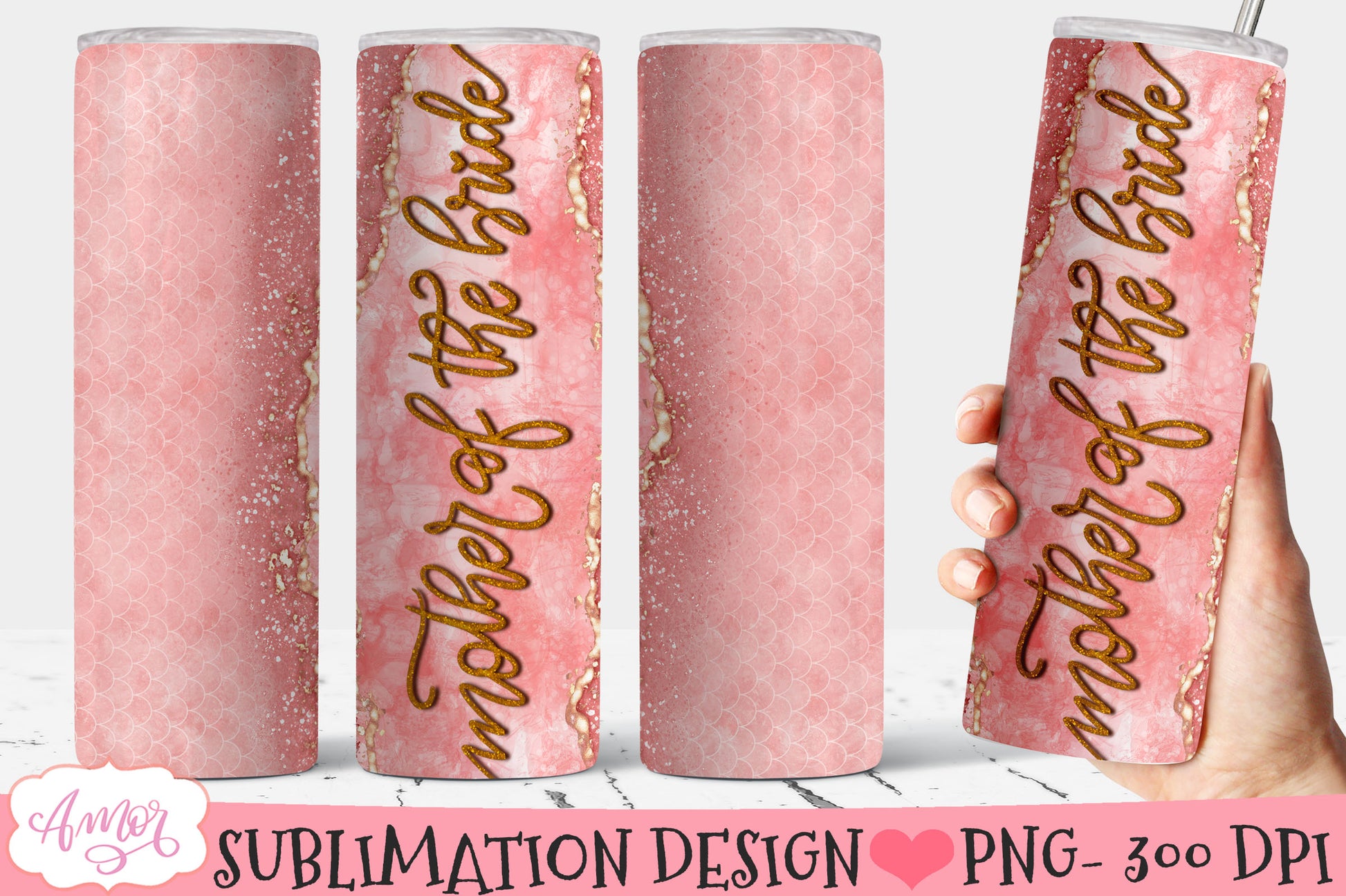 Wedding Tumbler Wraps for Sublimation BUNDLE