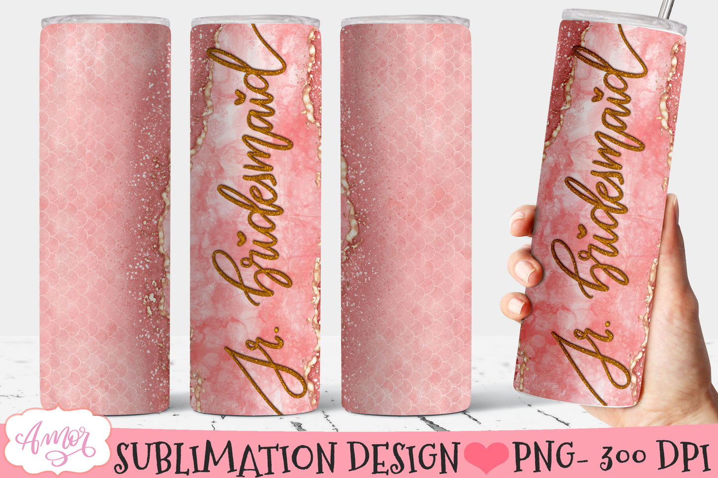 Wedding Tumbler Wraps for Sublimation BUNDLE