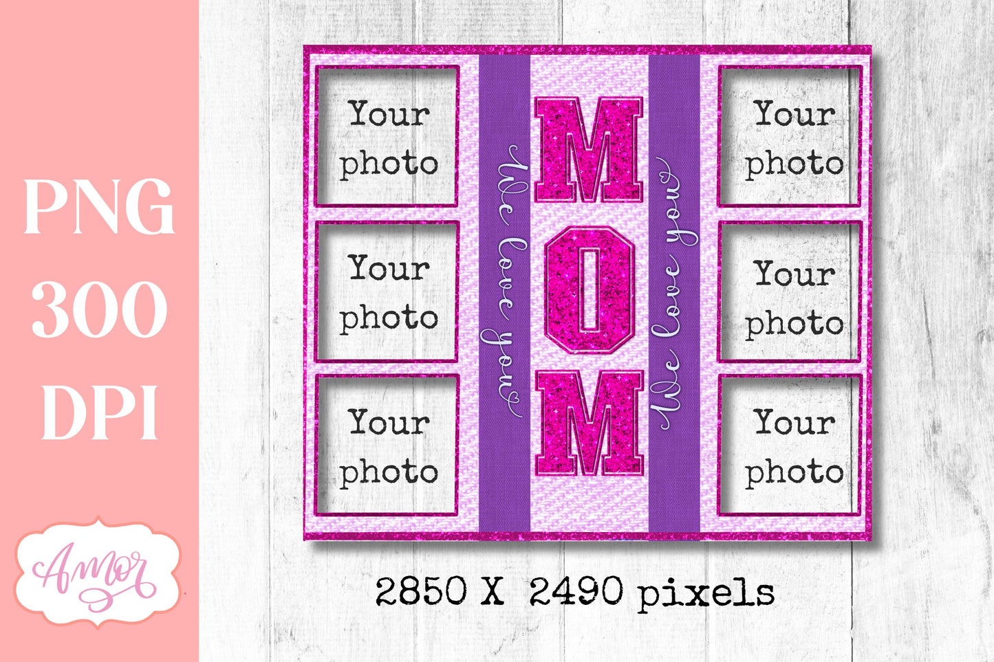 Mom Photo tumbler template Sublimation PNG | Mother's day