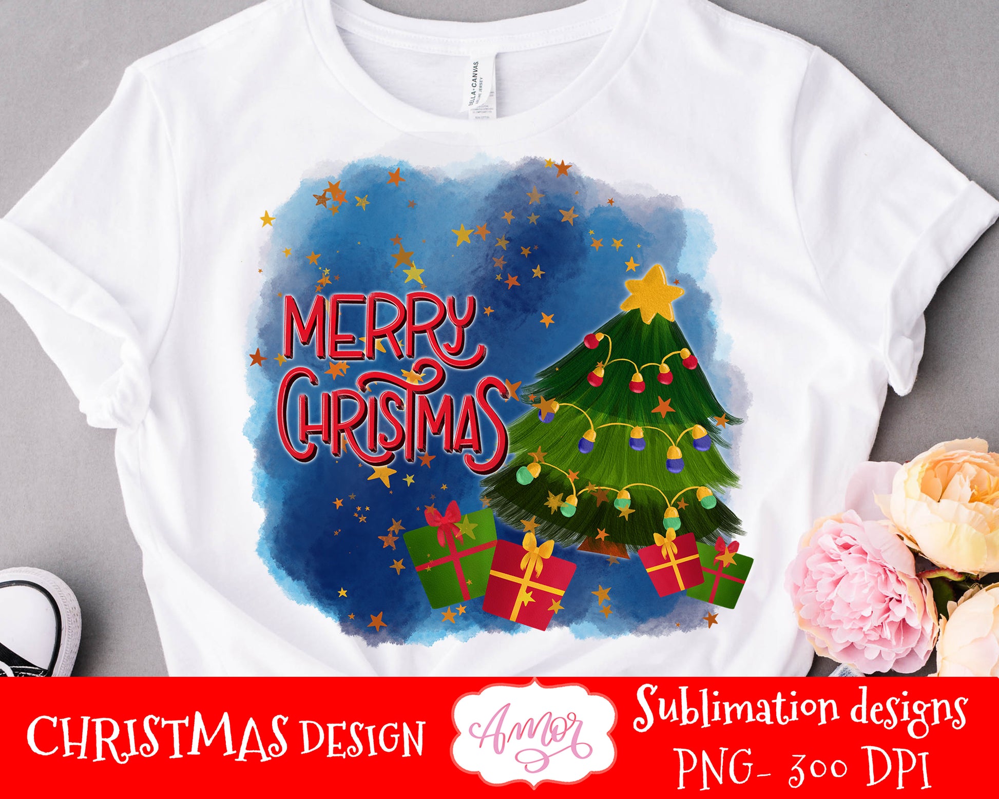 BUNDLE Christmas sublimation designs for T-shirts