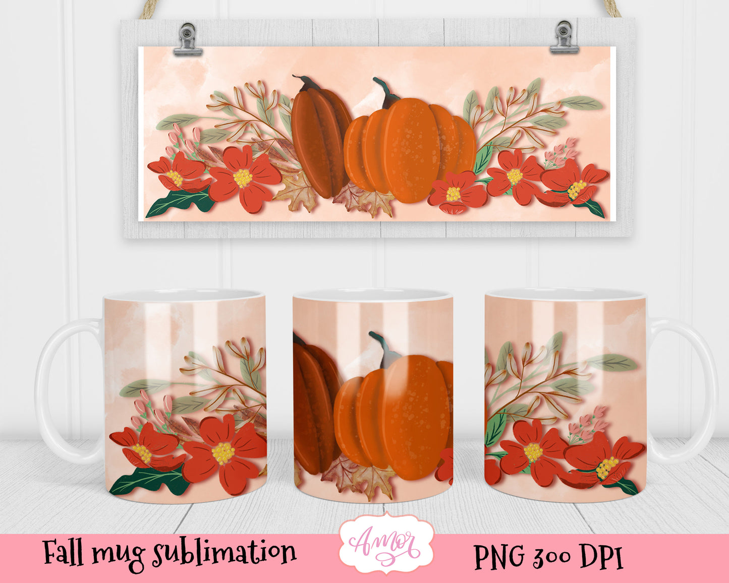 Fall and Thanksgiving Designs for mug sublimation 11oz BUNDLE