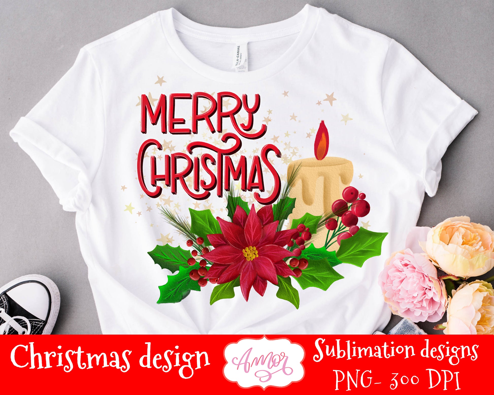 BUNDLE Christmas sublimation designs for T-shirts