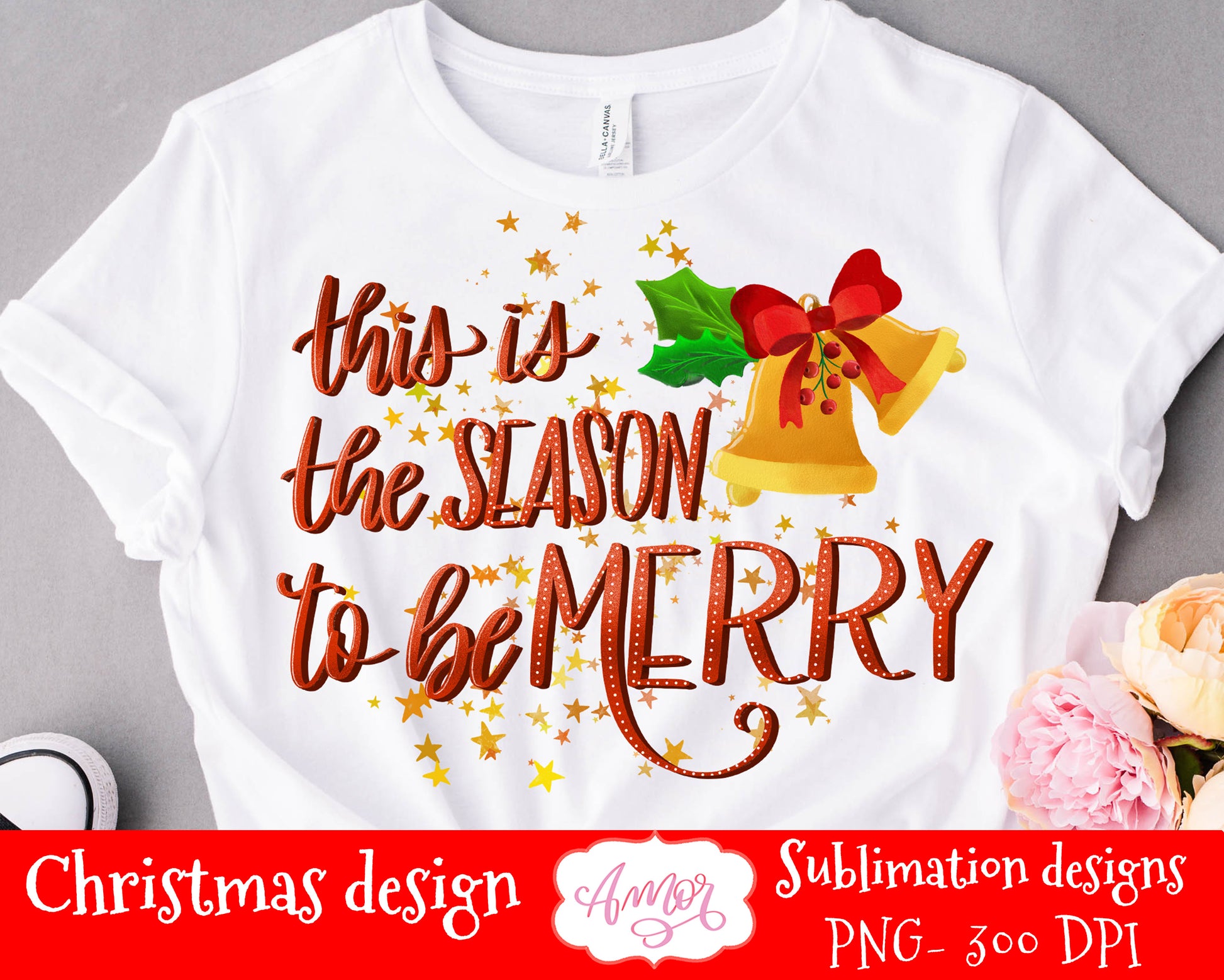 BUNDLE Christmas sublimation designs for T-shirts