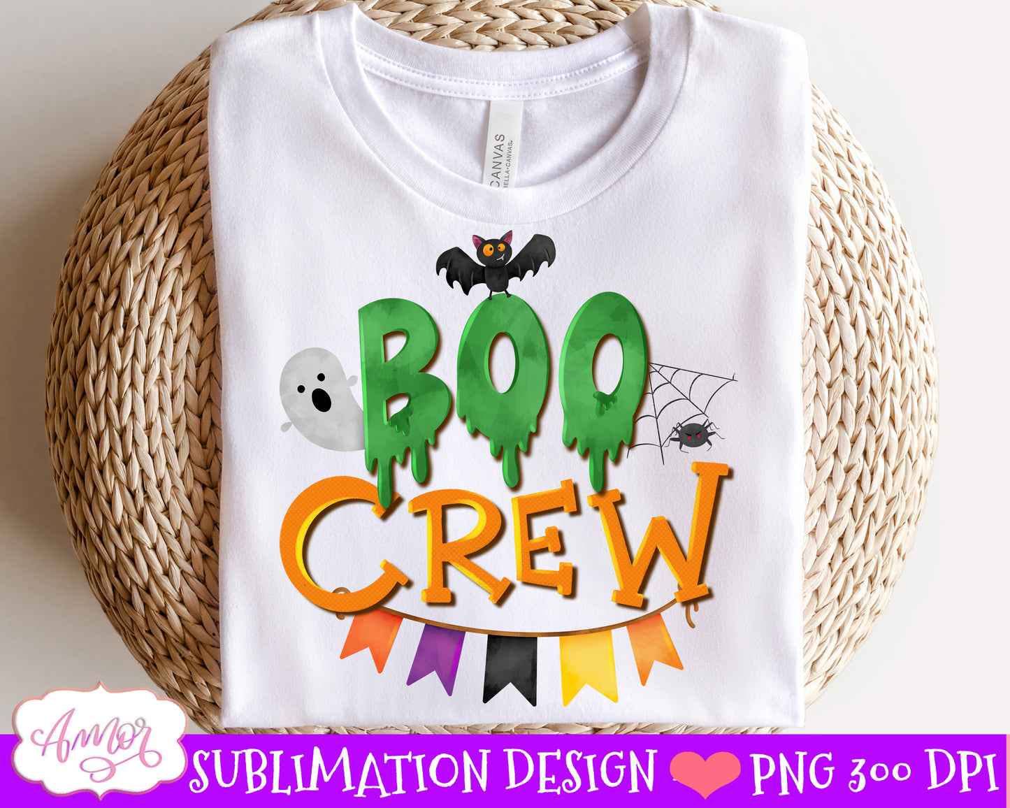 Boo Crew Sublimation PNG| Halloween PNG illustration