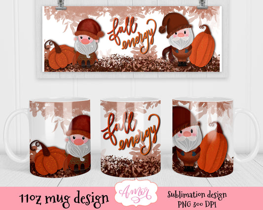 Fall Energy 11oz mug sublimation design