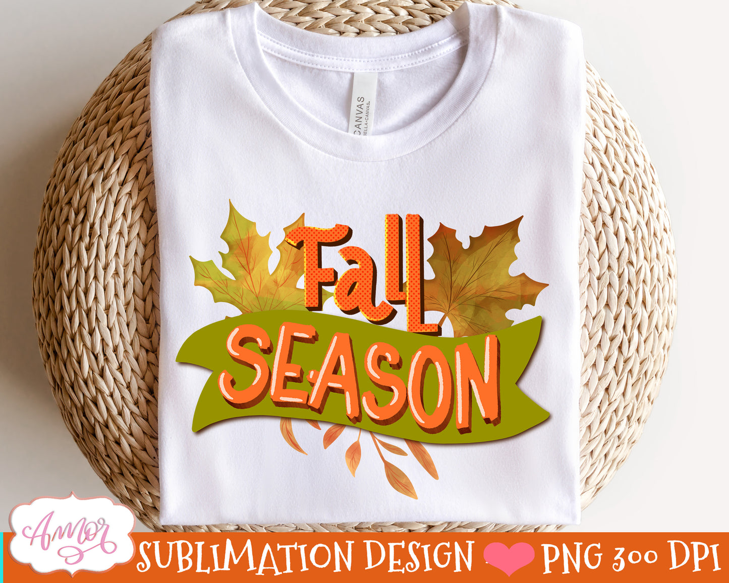 Fall season PNG for Sublimation |Fall leaves png design