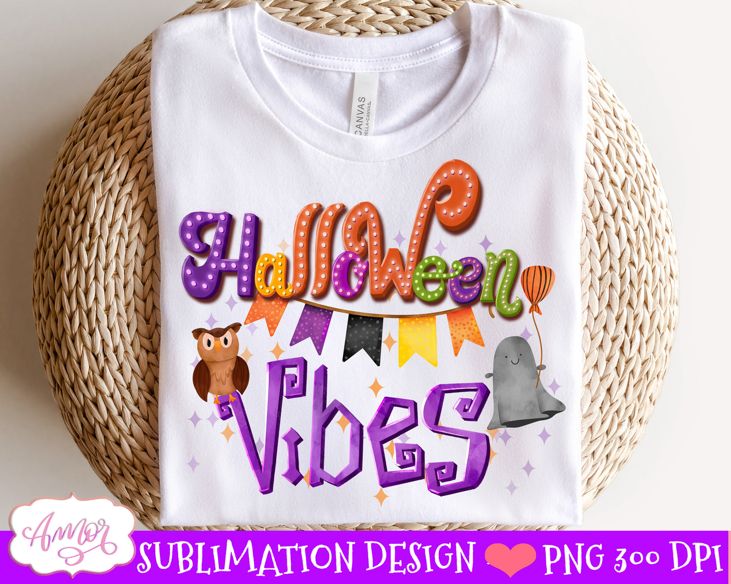 Halloween vibes Sublimation PNG| Cute Halloween design PNG