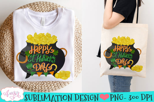 Happy St. Patrick's Day PNG design for Sublimation