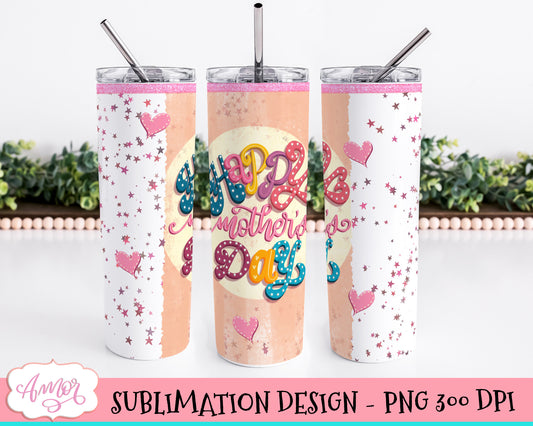 Happy mother's day Tumbler Wrap for Sublimation