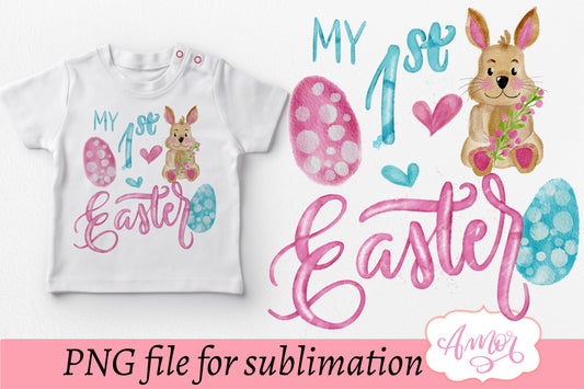 My first Easter sublimation designs downloads for T-shirts