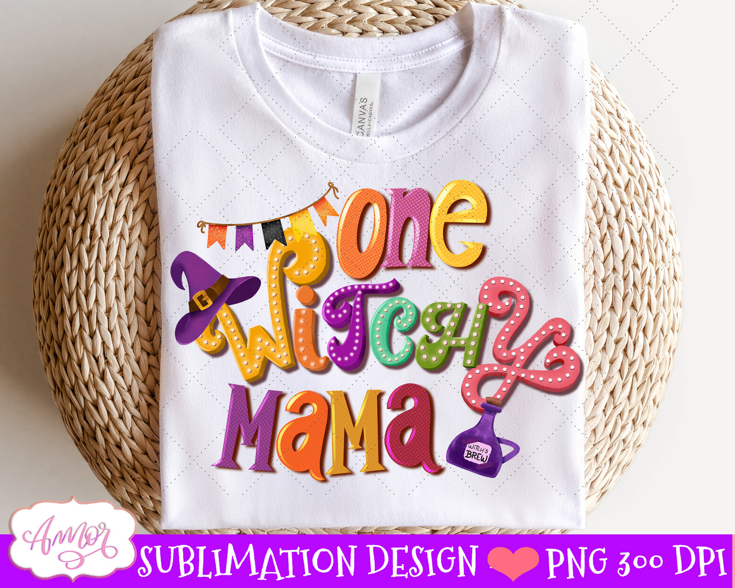 One witchy mama Sublimation design | Mom halloween PNG