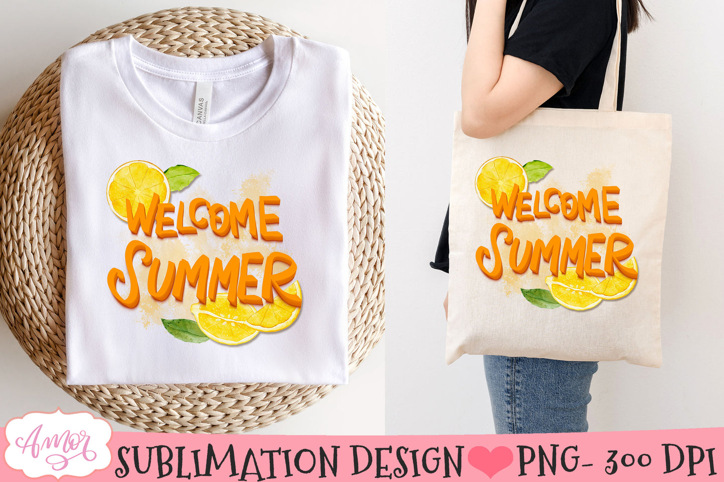Welcome Summer PNG for Sublimation design