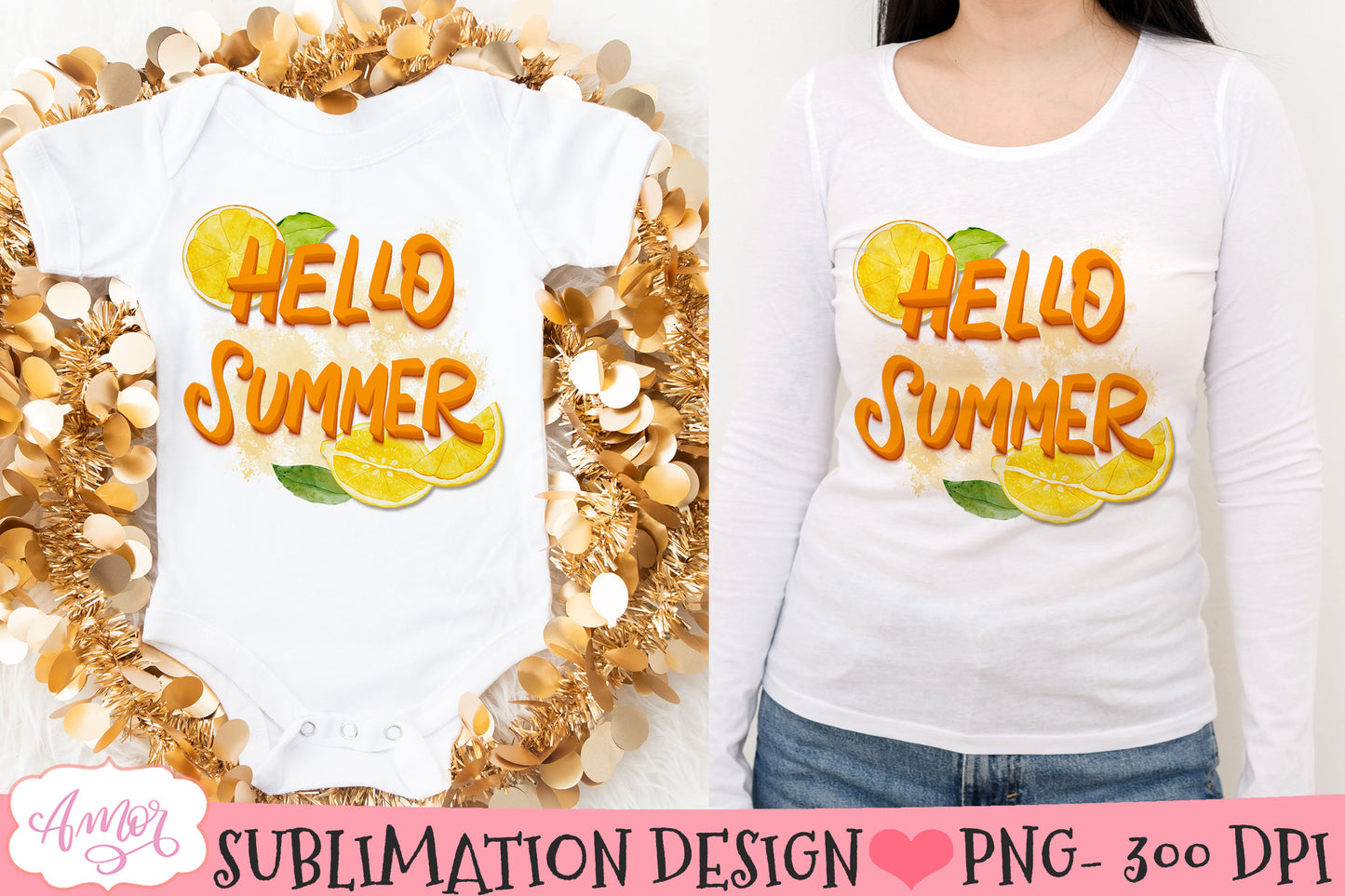 Hello Summer PNG for Sublimation design