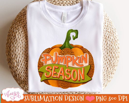 Pumpkin season PNG for Sublimation |Fall design png