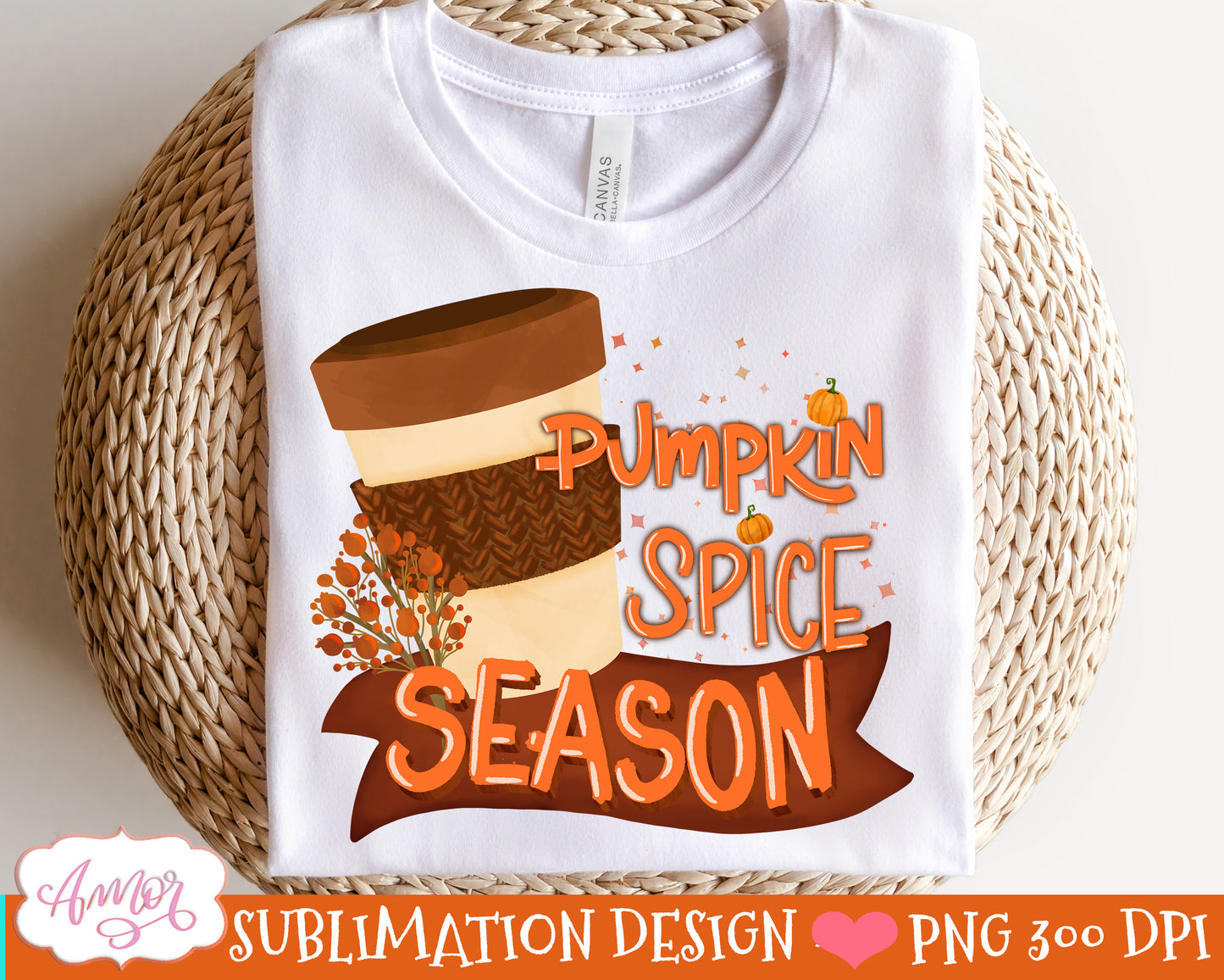 Pumpkin spice season PNG for Sublimation Fall T-shirt PNG