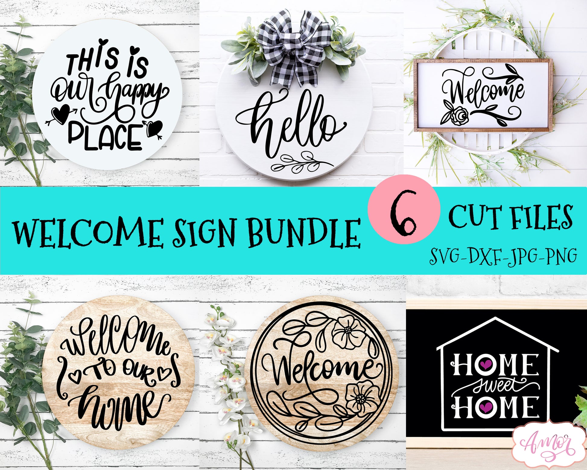 Welcome Sign SVG BUNDLE