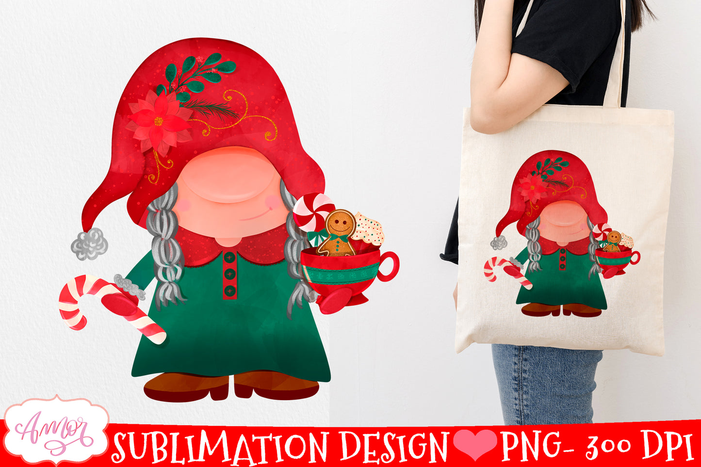 Christmas gnome BUNDLE for sublimation