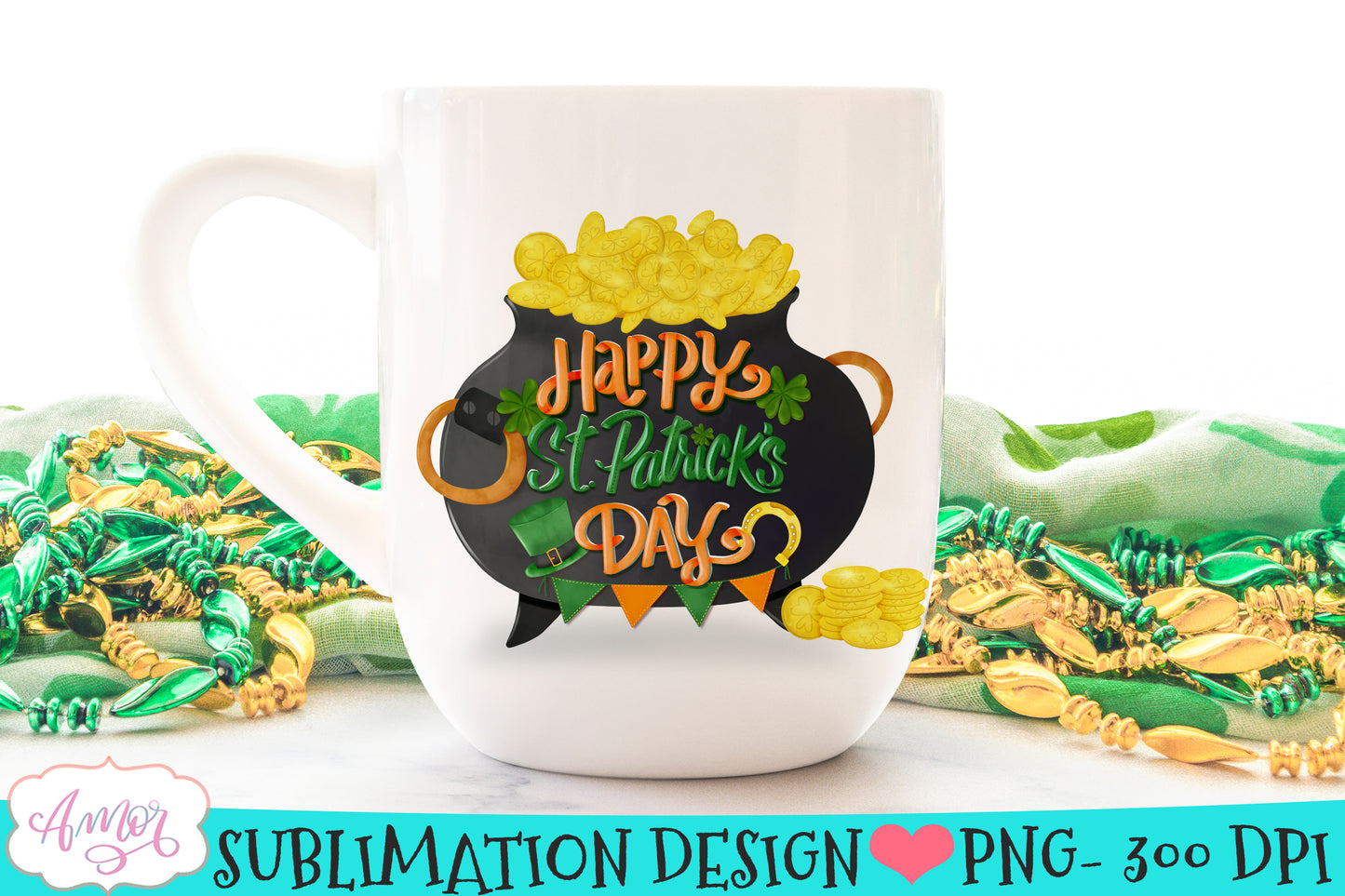 Happy St. Patrick's Day PNG design for Sublimation