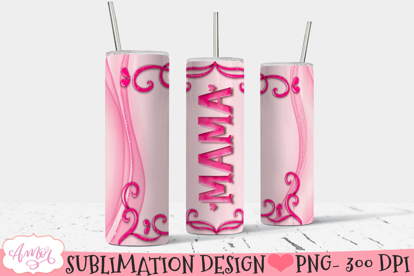 Mama tumbler wrap for sublimation for Mothers day