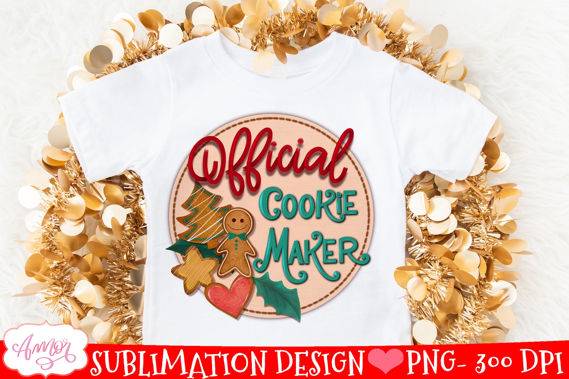 Official cookie maker Sublimation Design Christmas PNG