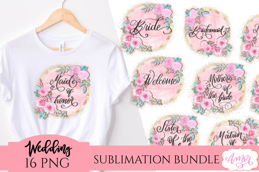 Wedding Sublimation Designs Bundle