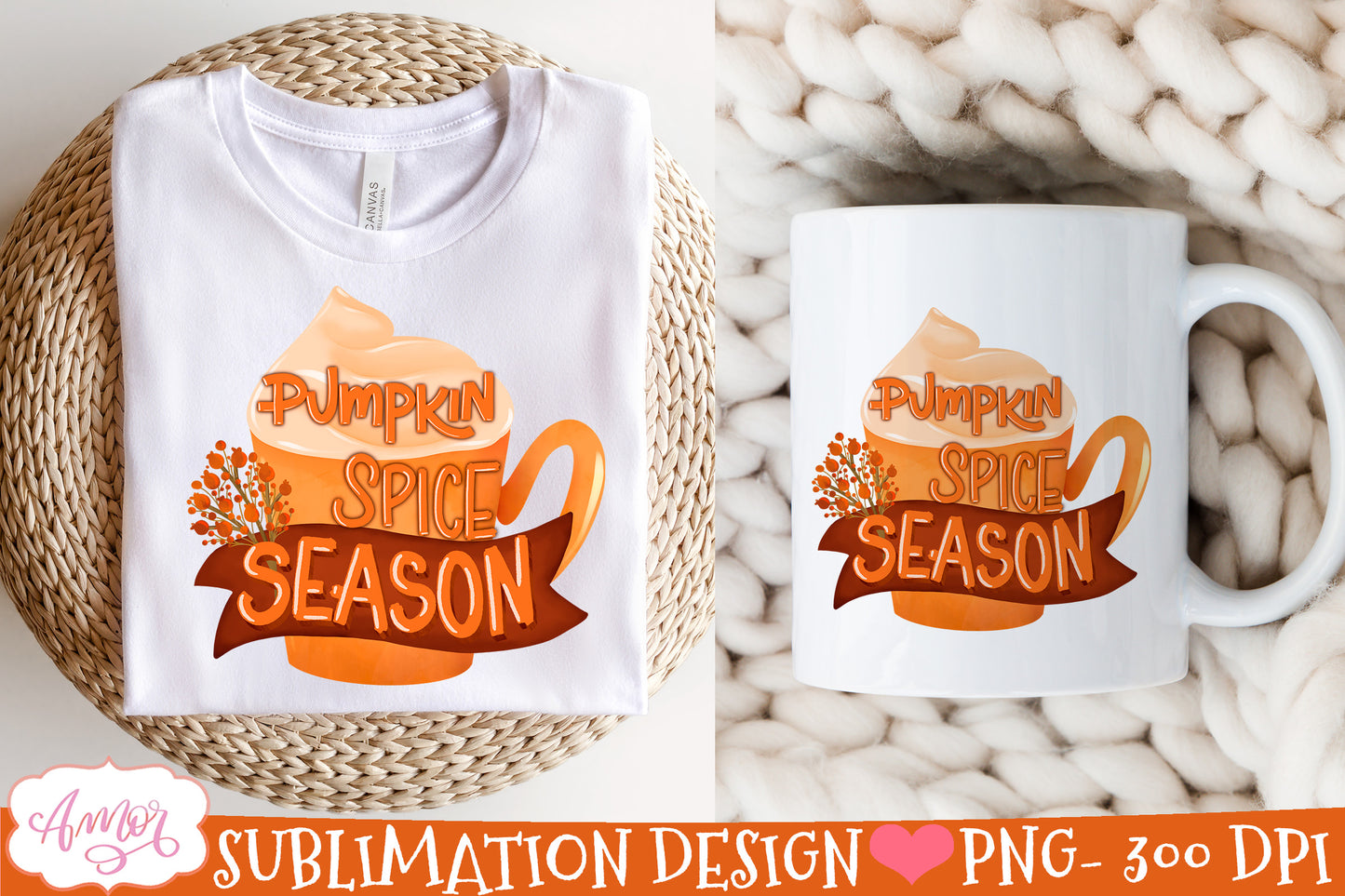 Pumpkin spice season PNG for Sublimation |Fall T-shirt PNG