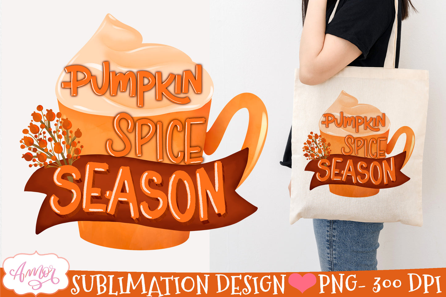 Pumpkin spice season PNG for Sublimation |Fall T-shirt PNG