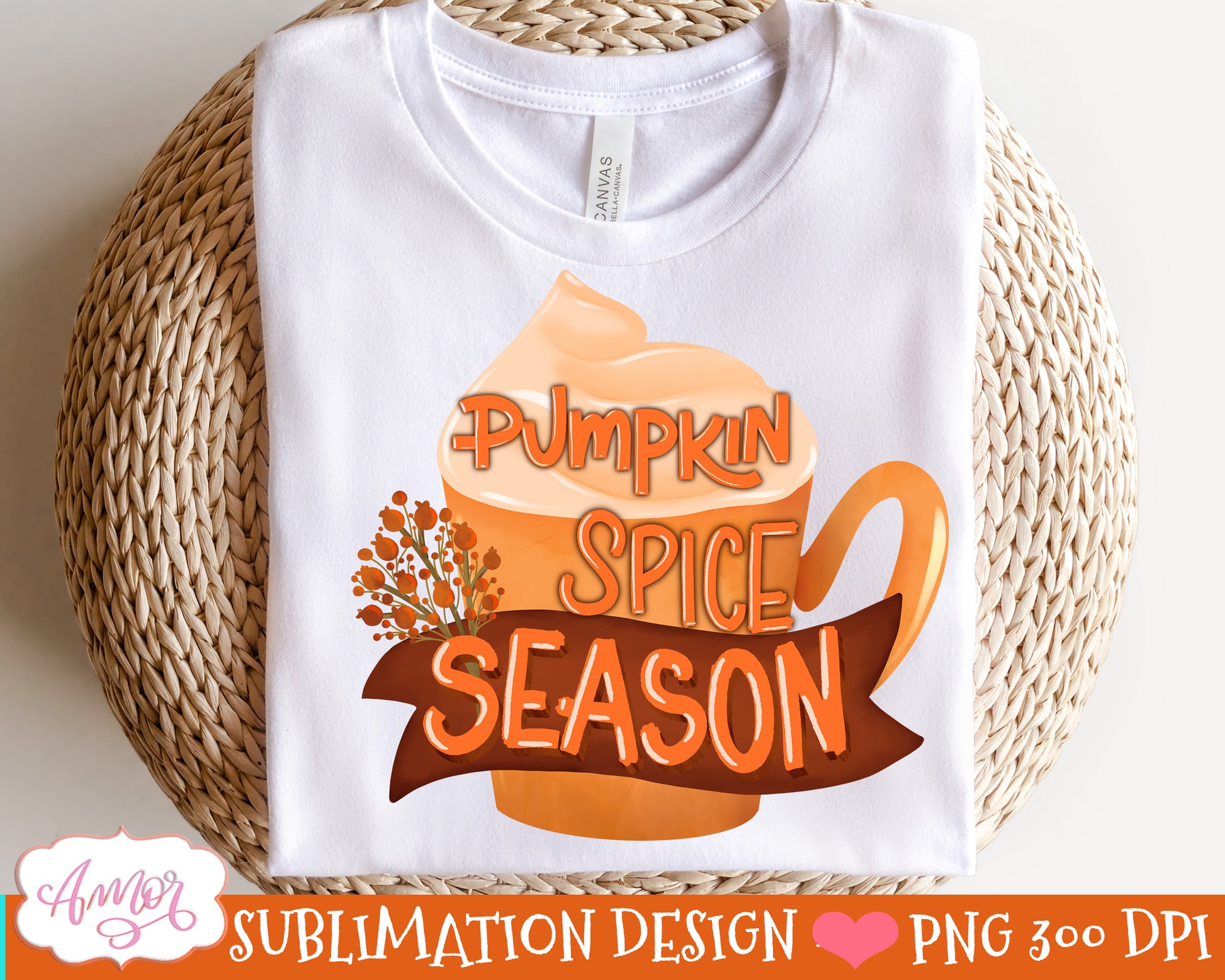 Pumpkin spice season PNG for Sublimation |Fall T-shirt PNG