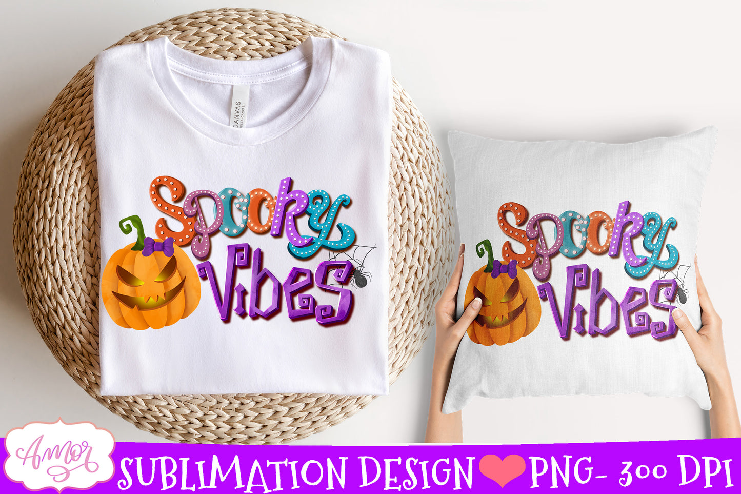 Spooky vibes Sublimation PNG| Cute Halloween design for kids