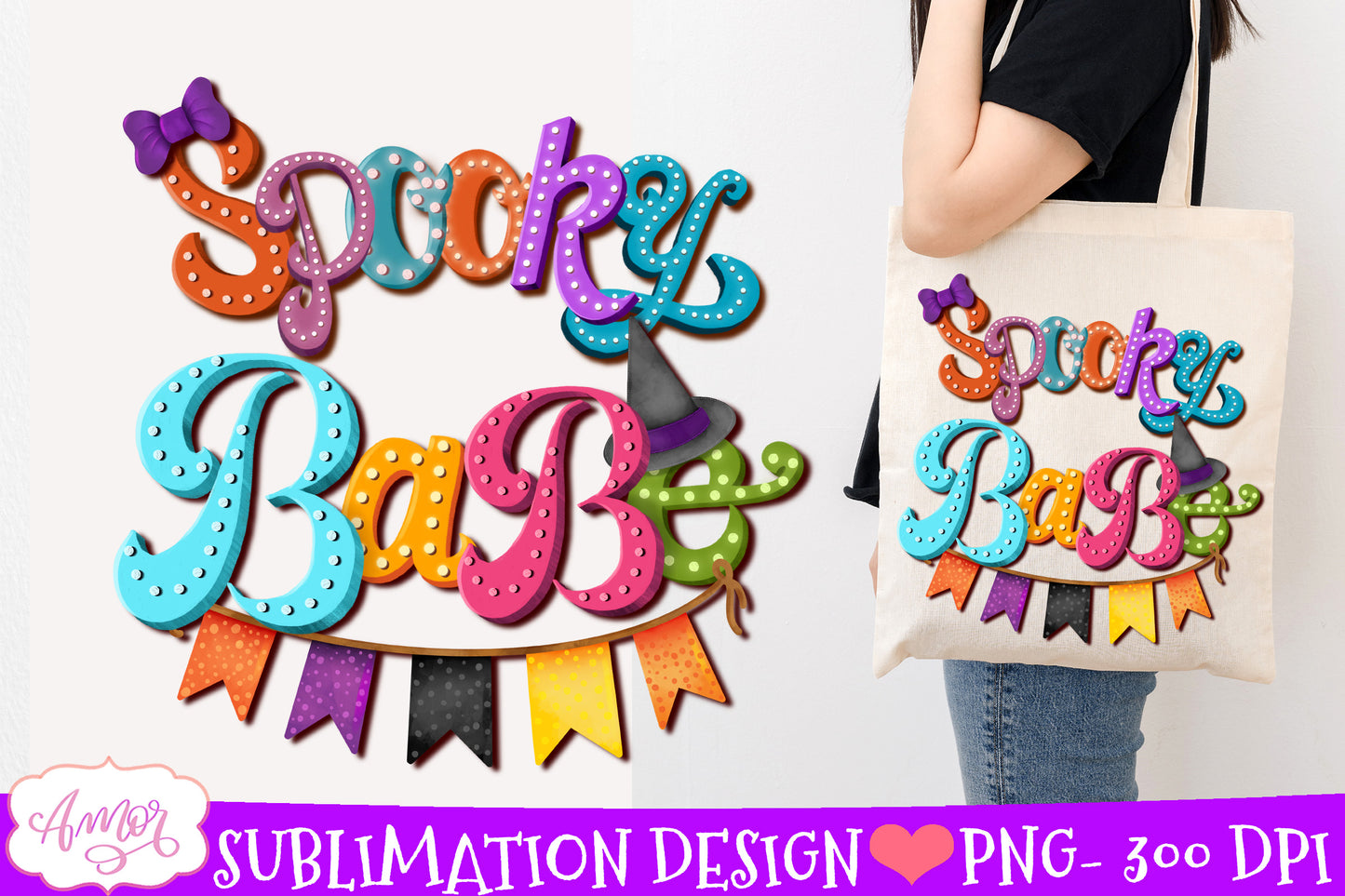 Spooky babe Sublimation PNG | Cute Halloween design PNG
