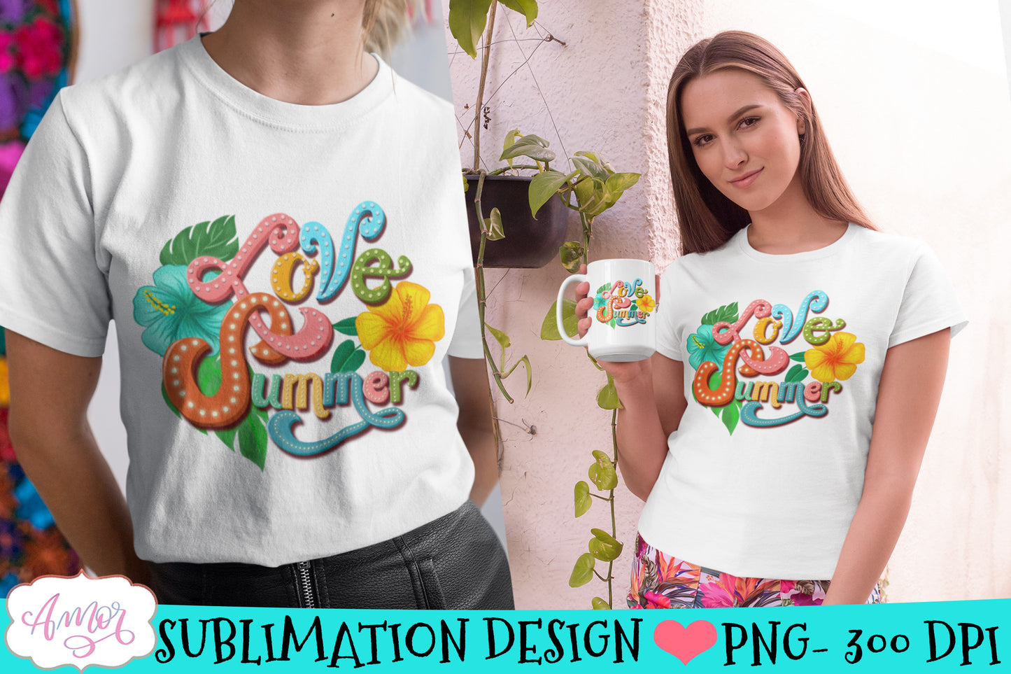 Love Summer Sublimation design