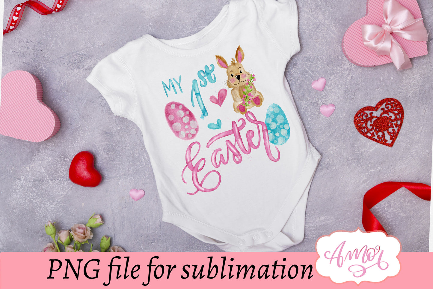 My first Easter sublimation designs downloads for T-shirts