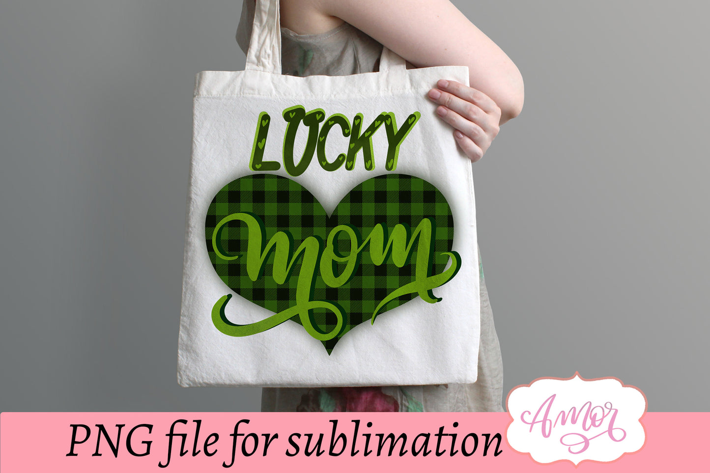Lucky Mom design for T-shirt sublimation