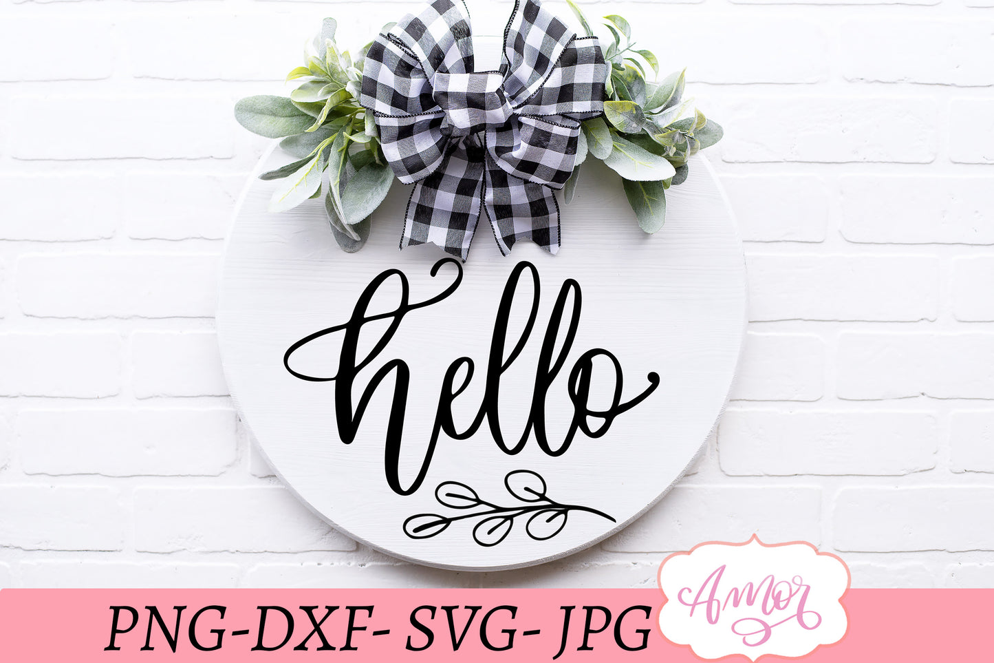 Hello SVG Design for Porch Signs