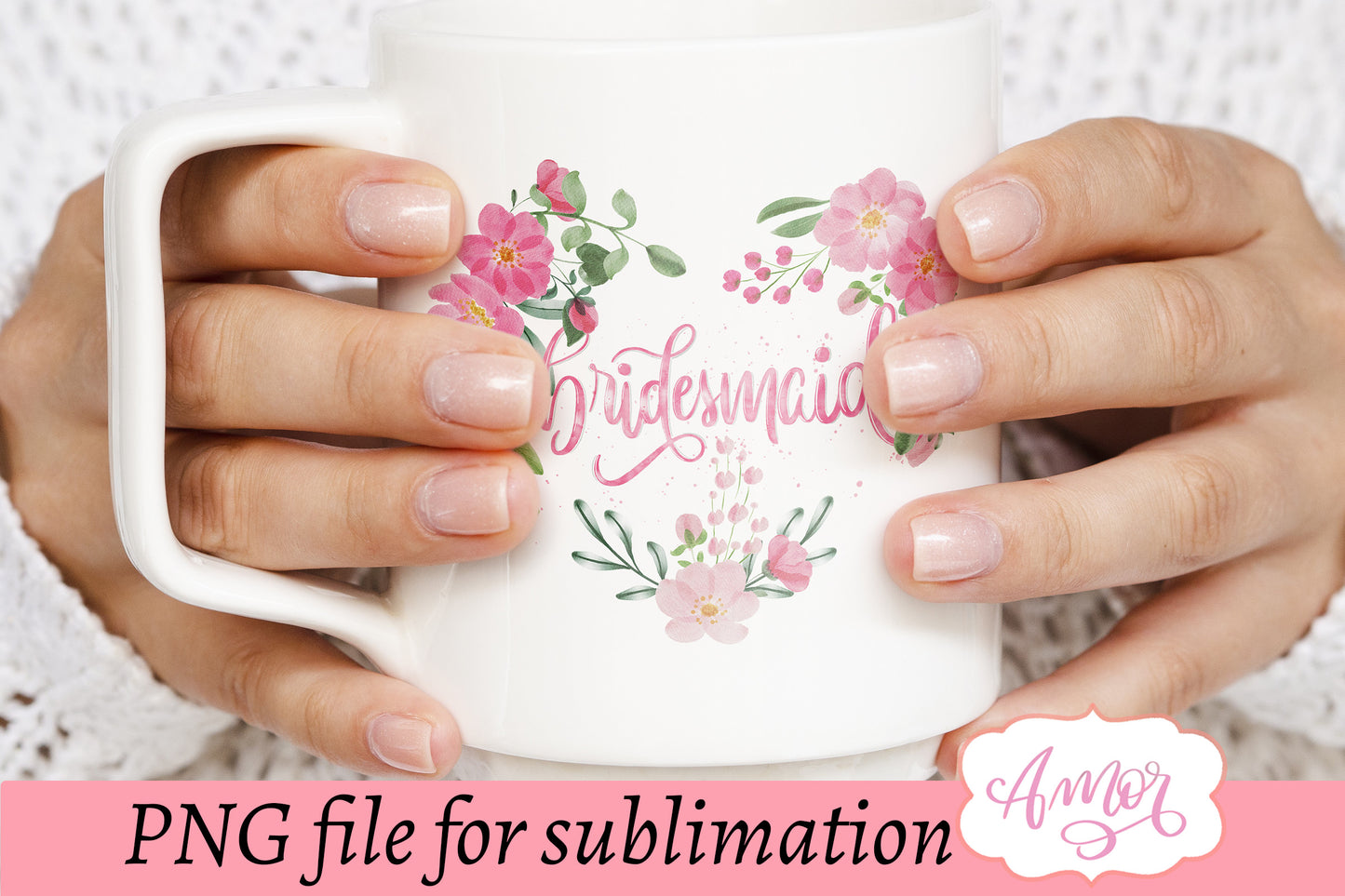 Bridesmaid sublimation PNG graphic