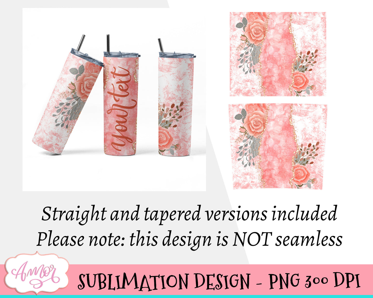 Customizable Tumbler Wrap for Bridesmaids