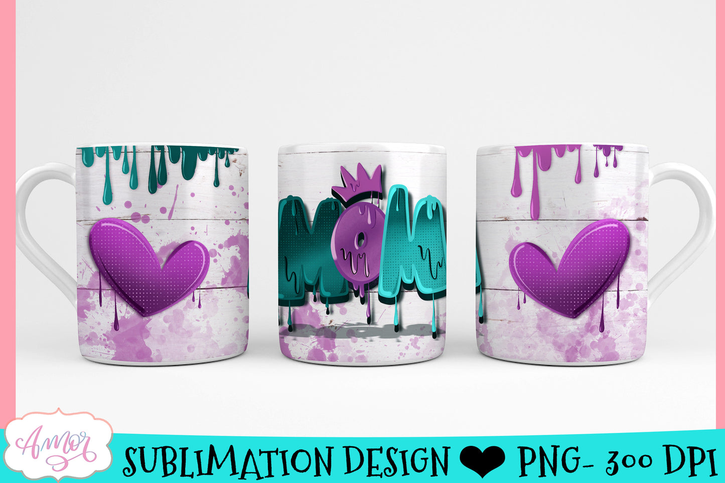 Mom mug wrap PNG for Mother's day