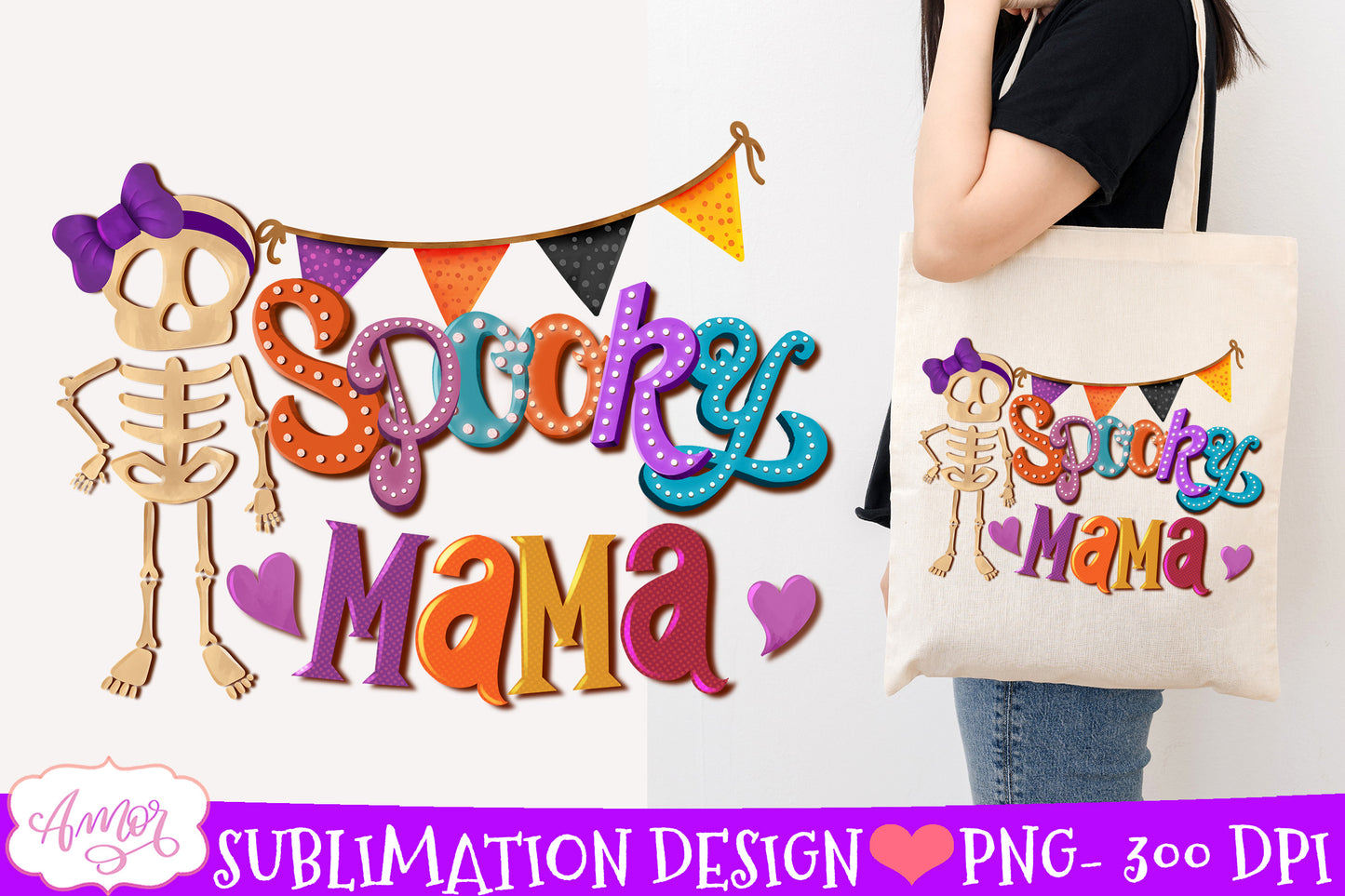 Spooky mama Sublimation design | Mom halloween PNG