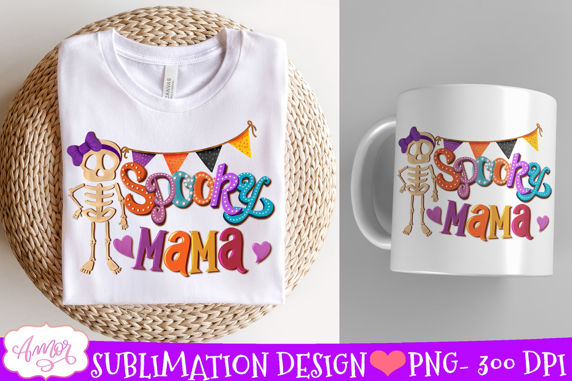 Spooky mama Sublimation design | Mom halloween PNG